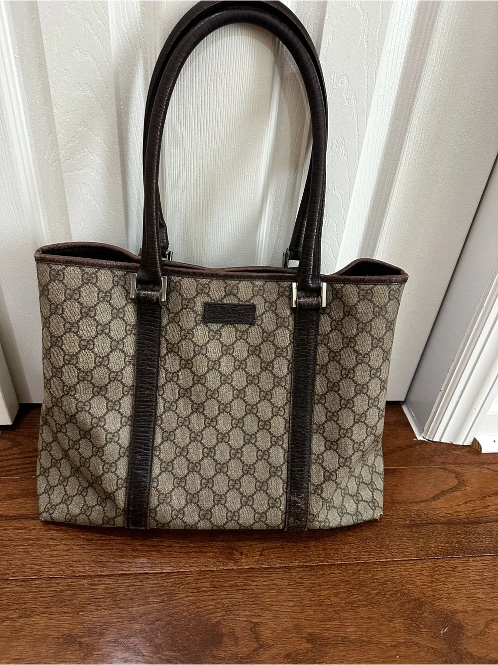 Gucci Brown Monogram Canvas Tote Bag